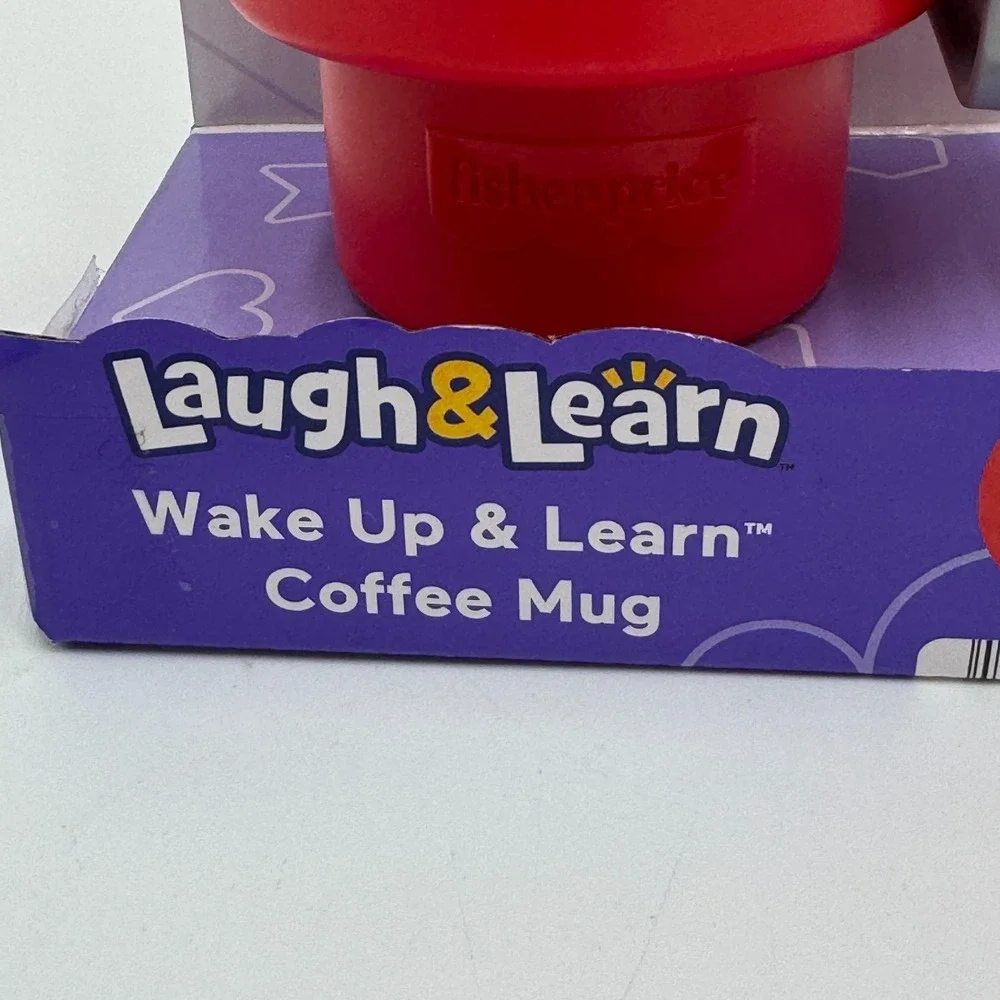Fisher Price Laugh & Learn Wake‎ Up & Learn Coffee Mug Red New